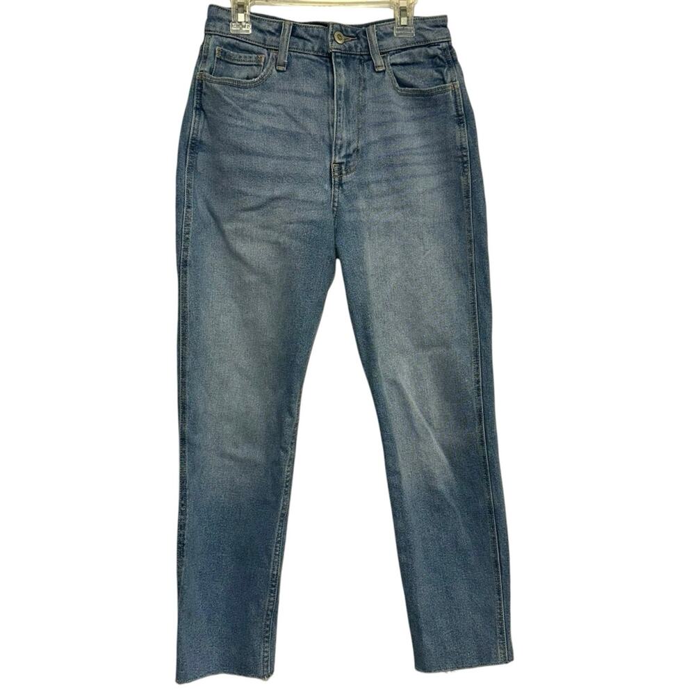 Hollister Ultra High Rise Mom Jeans Women's 1S W25 L25 Vintage Stretch Blue